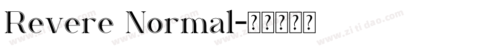 Revere Normal字体转换